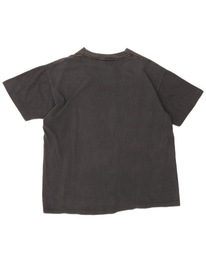 T-shirt grafica da uomo Harley Davidson 1990 Top in cotone grigio medio per motociclisti