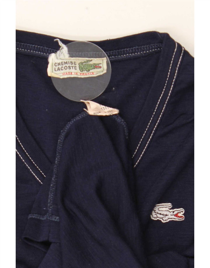 Top Lacoste da uomo a maniche lunghe taglia 1 2XS lana blu navy