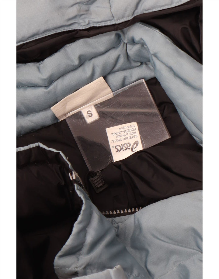 Giacca imbottita con cappuccio da uomo Asics UK 36 piccola blu poliestere