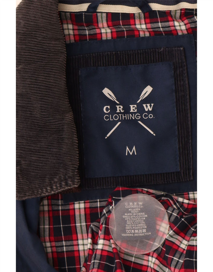 CREW CLOTHING Giacca utilitaria da uomo UK 38 Cotone blu medio