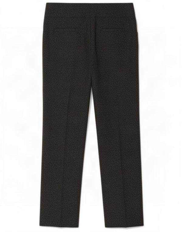 Monsoon Pantaloni casual dritti da donna UK 12 Medium W30 L29 Grigi chiazzati