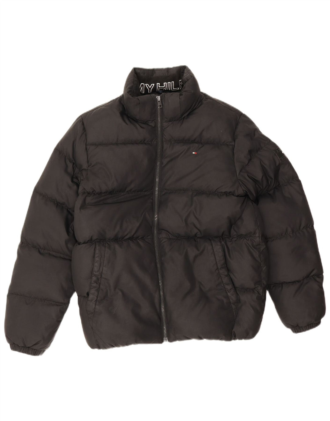Giacca imbottita da bambino Tommy Hilfiger 13-14 anni in poliestere nero