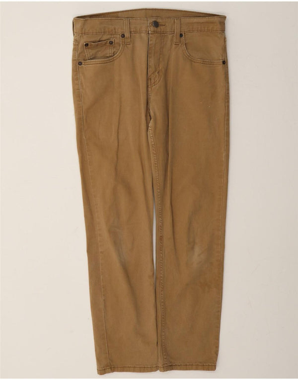 Levi's Uomo 502 Pantaloni casual affusolati slim W30 L27 Cotone Beige