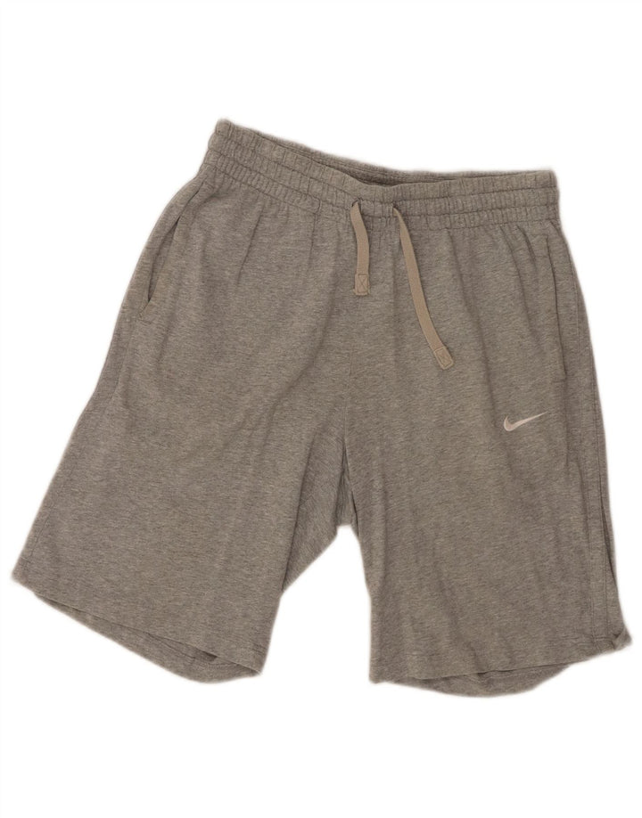 NIKE Mens Sport Shorts Medium  Grey Cotton