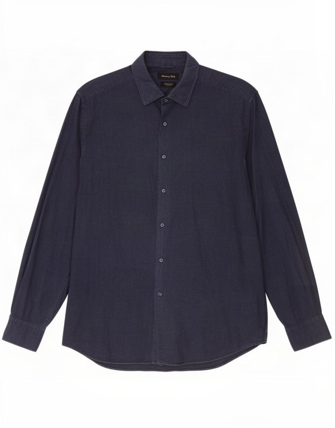 Camicia da uomo Massimo Dutti XL in cotone blu navy