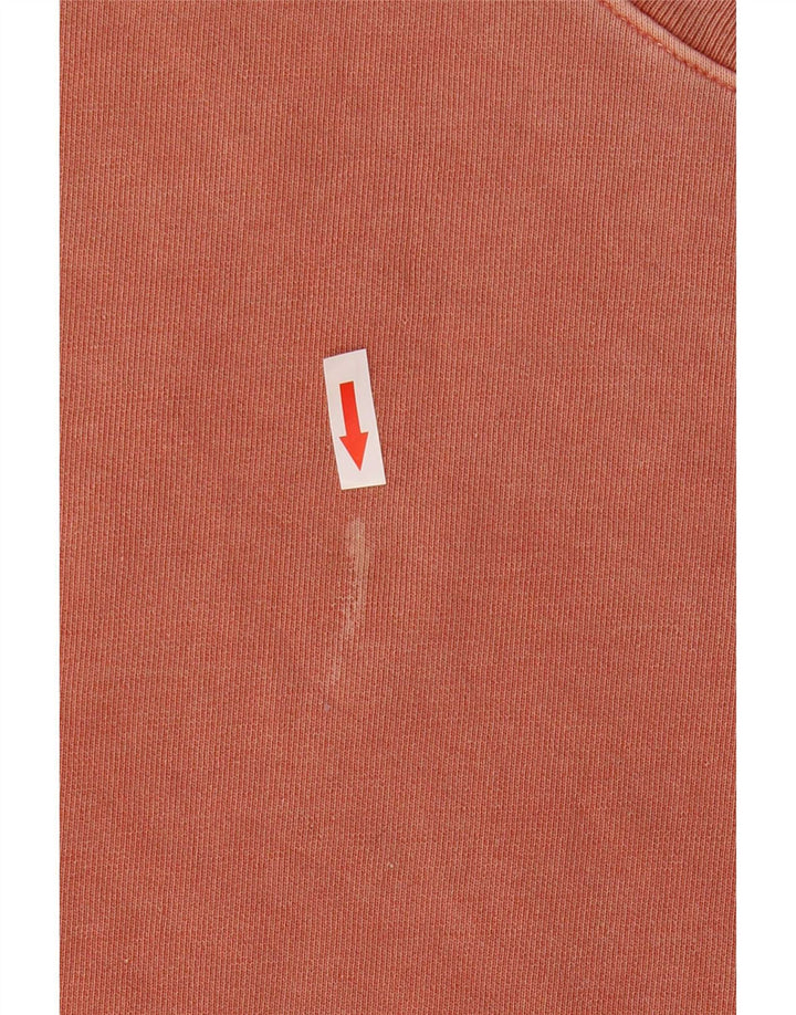 Levi's Donna Felpa Oversize Maglione UK 14 Medio Rosso Cotone
