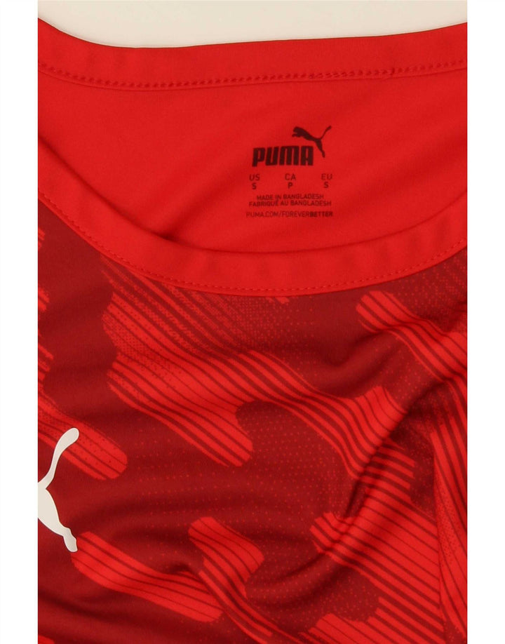 T-shirt da uomo Puma Top Small rossa geometrica