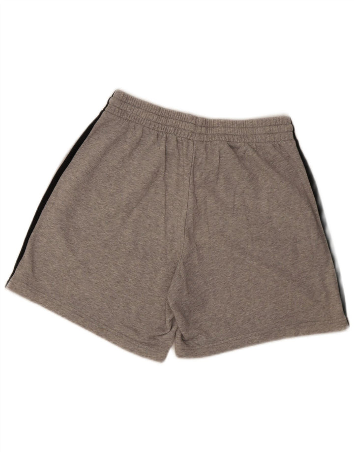 Pantaloncini sportivi da uomo Adidas in cotone chiazzato grigio medio