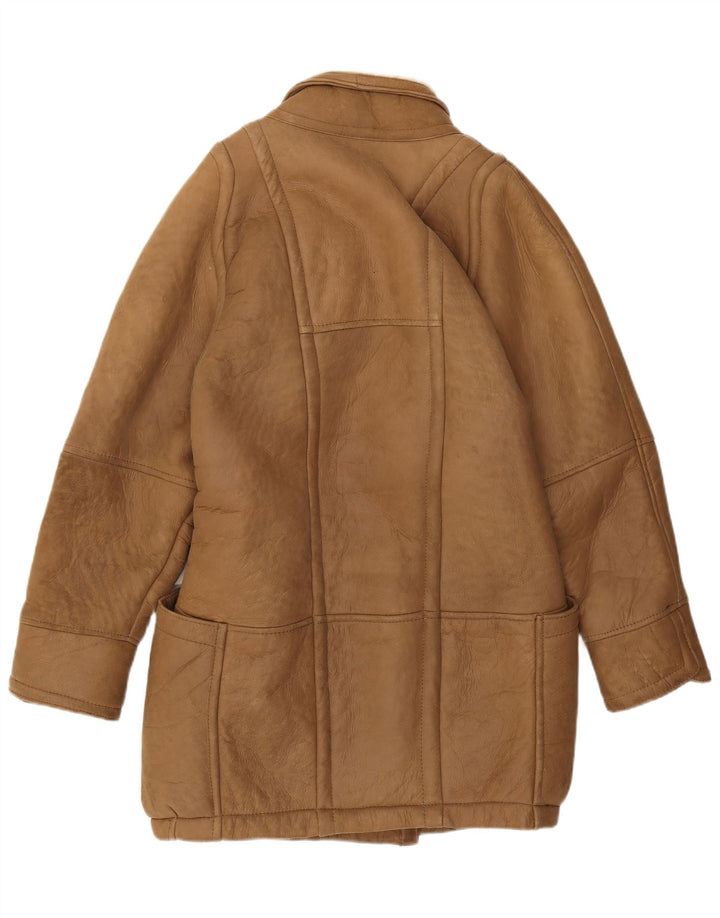 Cappotto in shearling da donna Miss Astor IT 42 Pelle beige medio