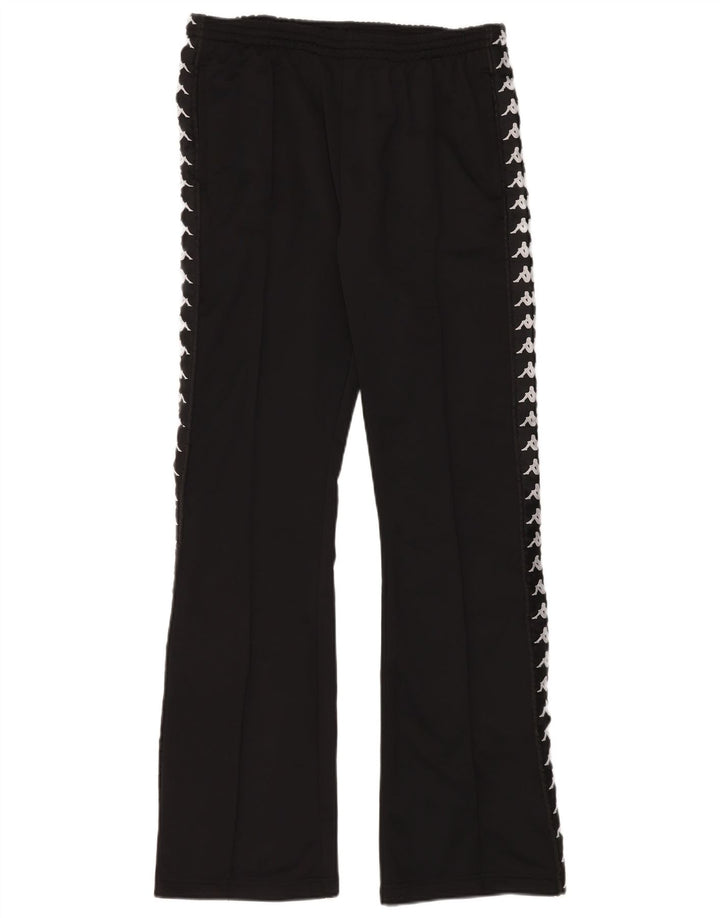 Pantaloni da tuta con grafica Kappa da uomo, poliestere nero medio