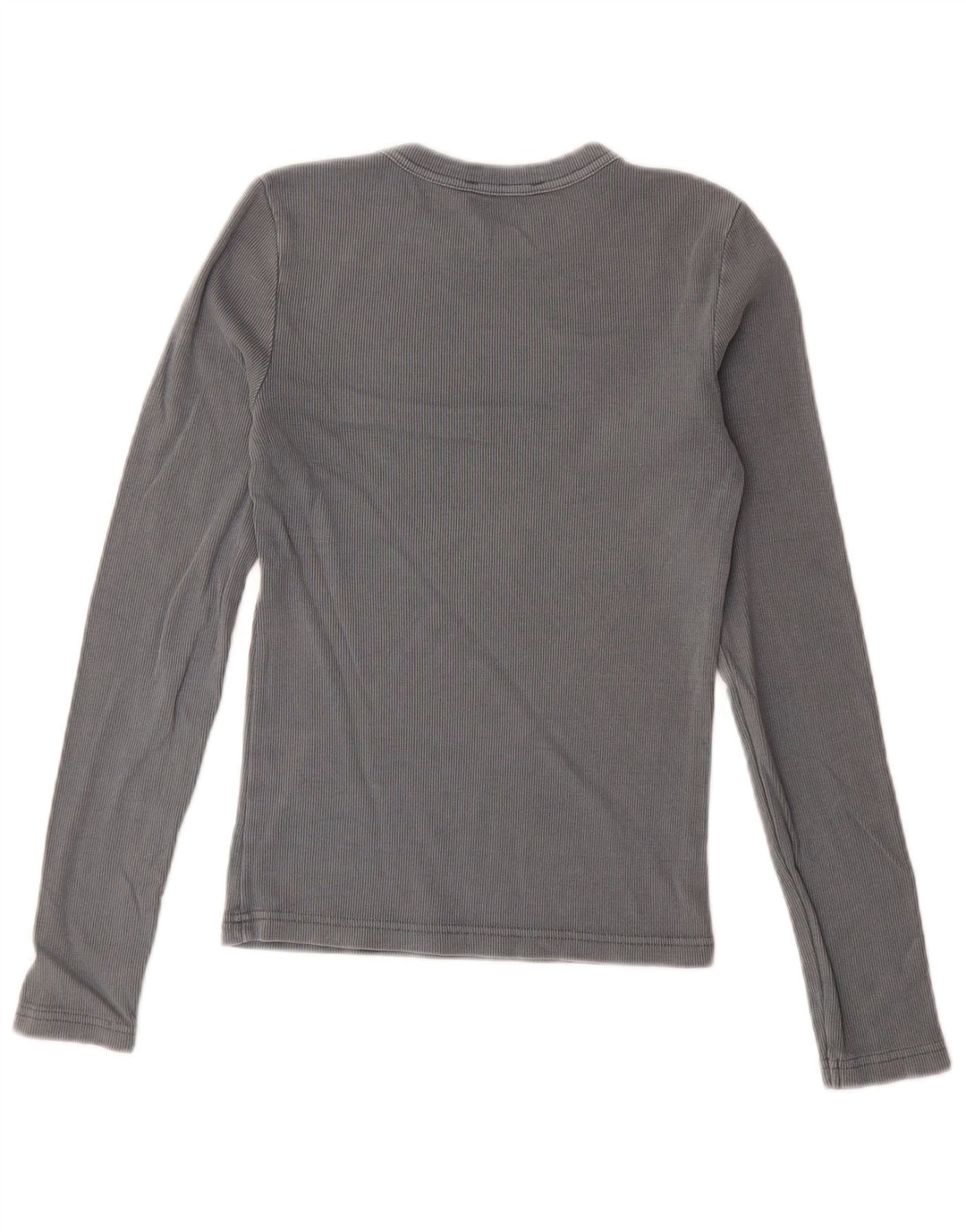 Top Zara da donna a maniche lunghe UK 12 Grigio medio