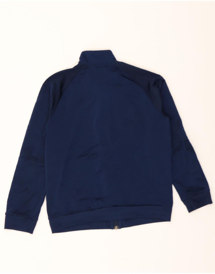 ADIDAS Boys Climalite Tracksuit Top Jacket 11-12 Years Navy Blue Polyester Vintage Adidas and Second-Hand Adidas from Messina Hembry 