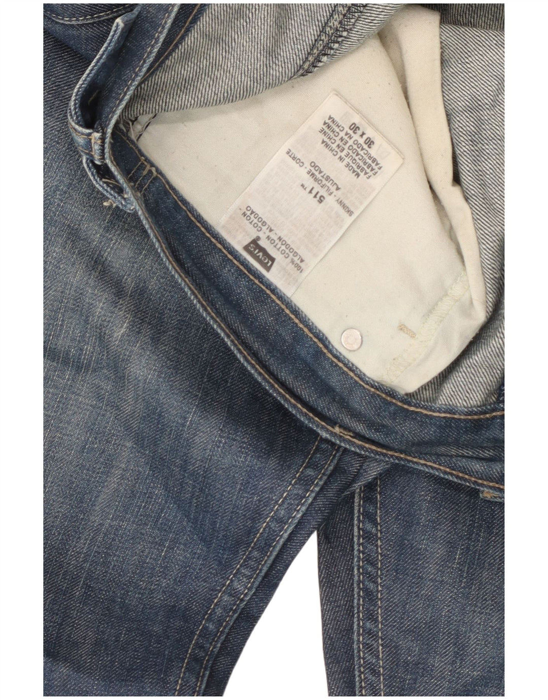 Jeans slim da donna Levi's W30 L30 cotone blu