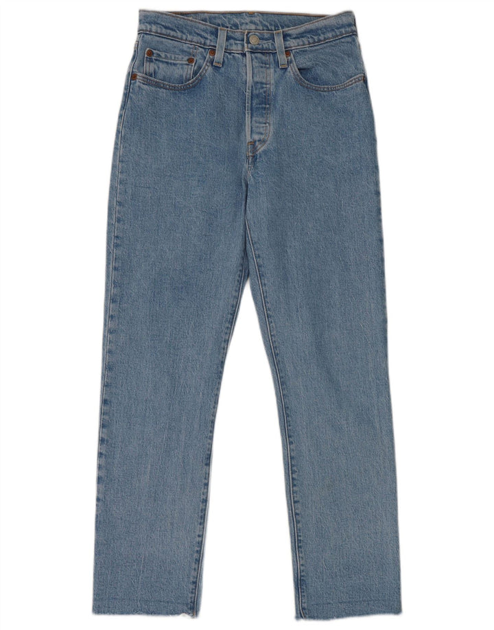 Jeans dritti 501 da donna Levi's W26 L28 cotone blu