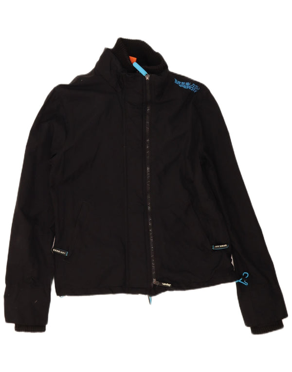 Giacca a vento da donna Superdry The Windcheater UK 16 Large in nylon nero