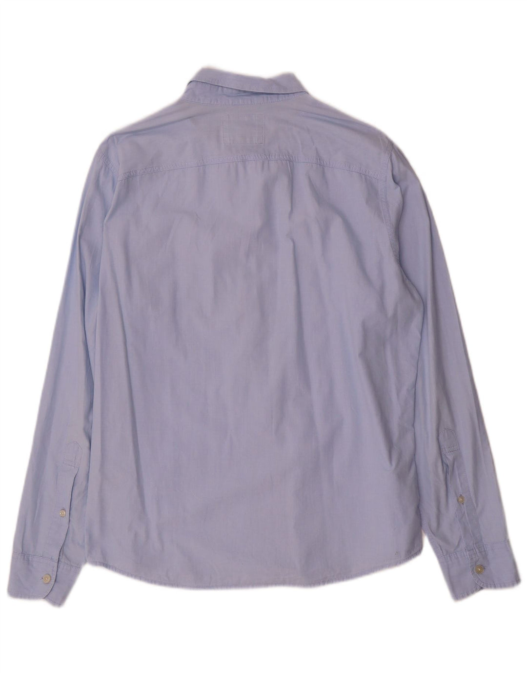 Camicia Hollister da uomo grande in cotone blu