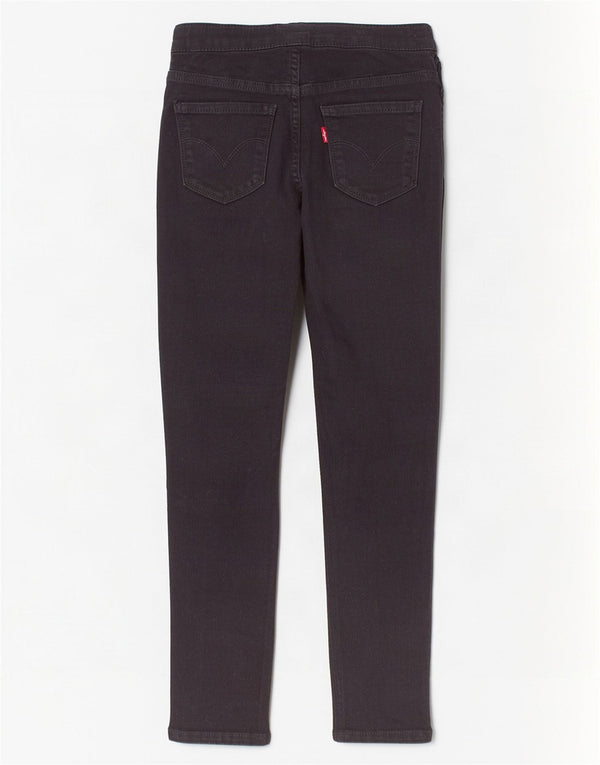 Jeans skinny Jegging pull-on per ragazze Levi's 7-8 anni W22 L22 cotone nero