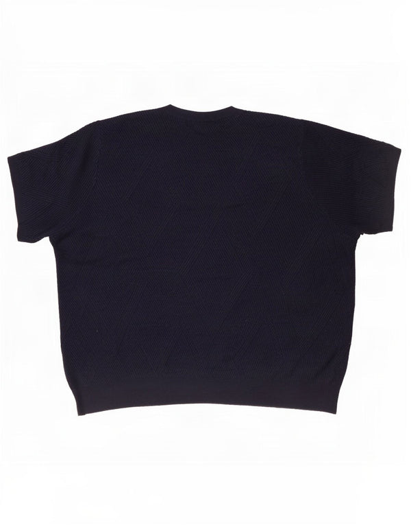 Maglione maglione girocollo da donna Marks & Spencer UK 18 XL Blu navy