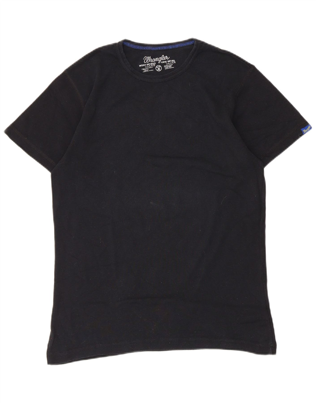 T-shirt da uomo Wrangler Top XL in cotone blu navy