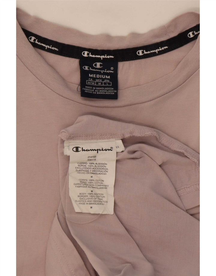 T-shirt da uomo Champion Top in cotone rosa medio