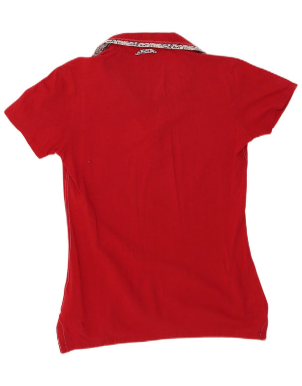 Polo da donna KAPPA UK 14 grande rossa in cotone