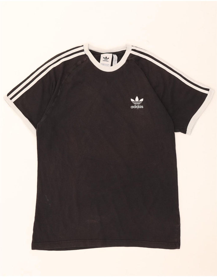 T-shirt Adidas da uomo Top Large in cotone nero
