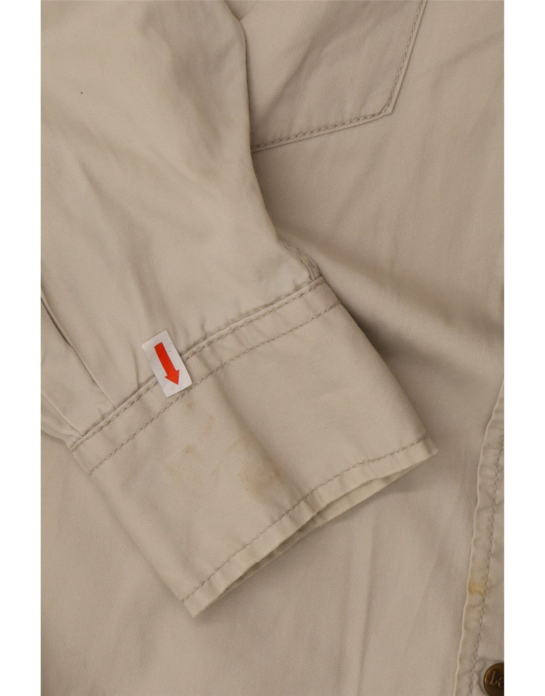 Camicia da uomo LEE Large Western in cotone beige