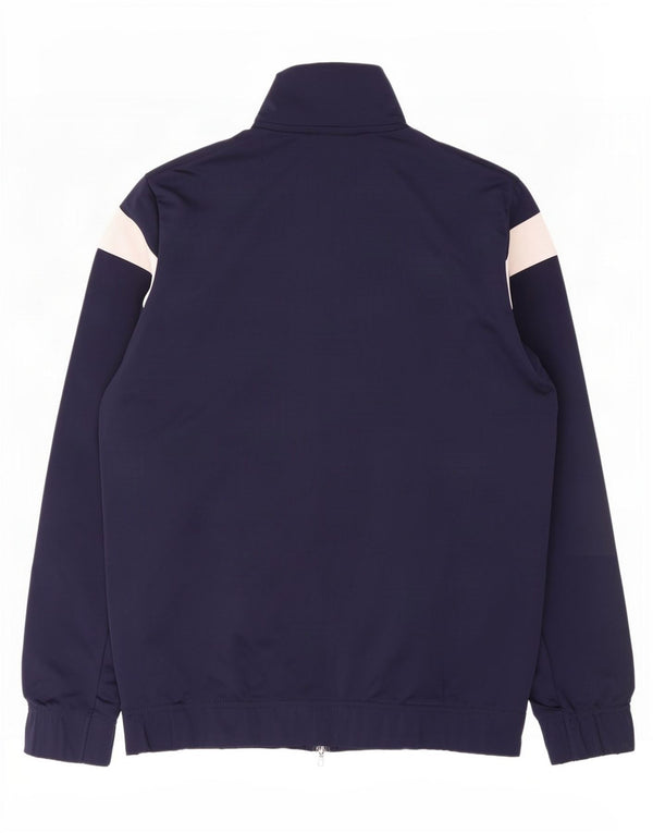 Giacca da tuta da uomo Puma Medium in poliestere color block blu navy