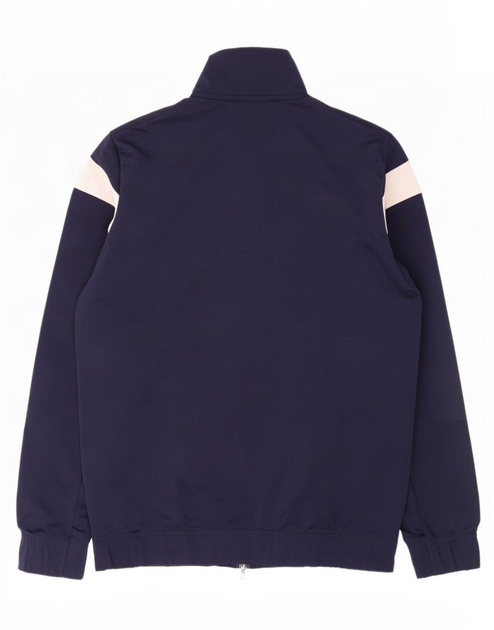 Giacca da tuta da uomo Puma Medium in poliestere color block blu navy