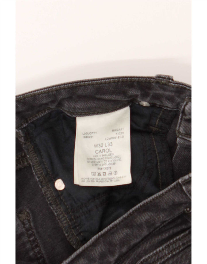 Jeans dritti Carol da donna Lee W32 L26 cotone grigio