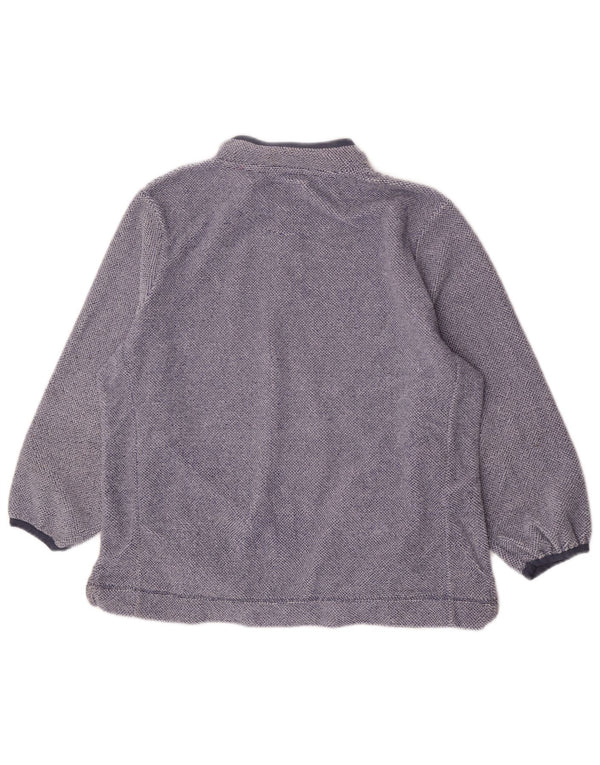 Maglione maglione con collo con zip da donna Weird Fish UK 20 2XL Blu geometrico