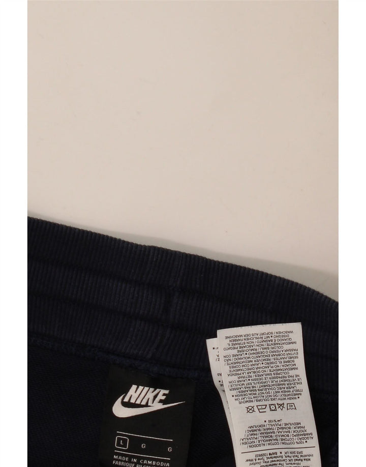 Pantaloni da tuta da uomo Nike Joggers grandi in cotone blu navy