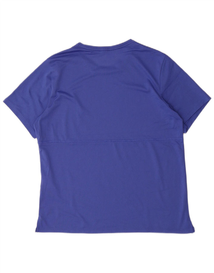 T-shirt Nike Dri Fit da uomo, grande, in poliestere blu
