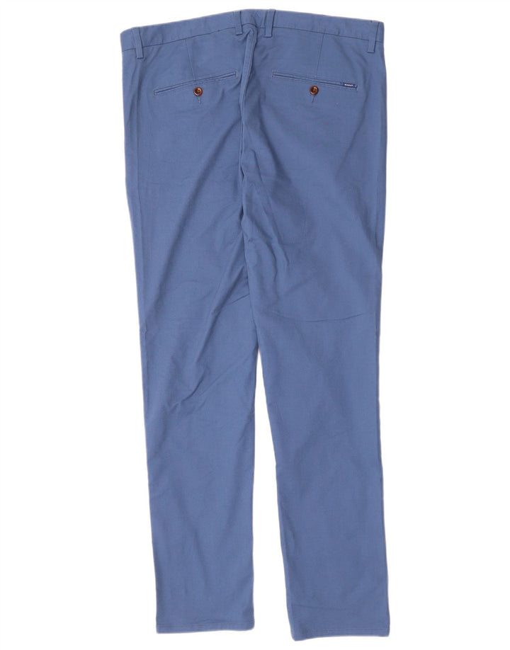 Pantaloni chino slim da uomo GANT W36 L34 Blu