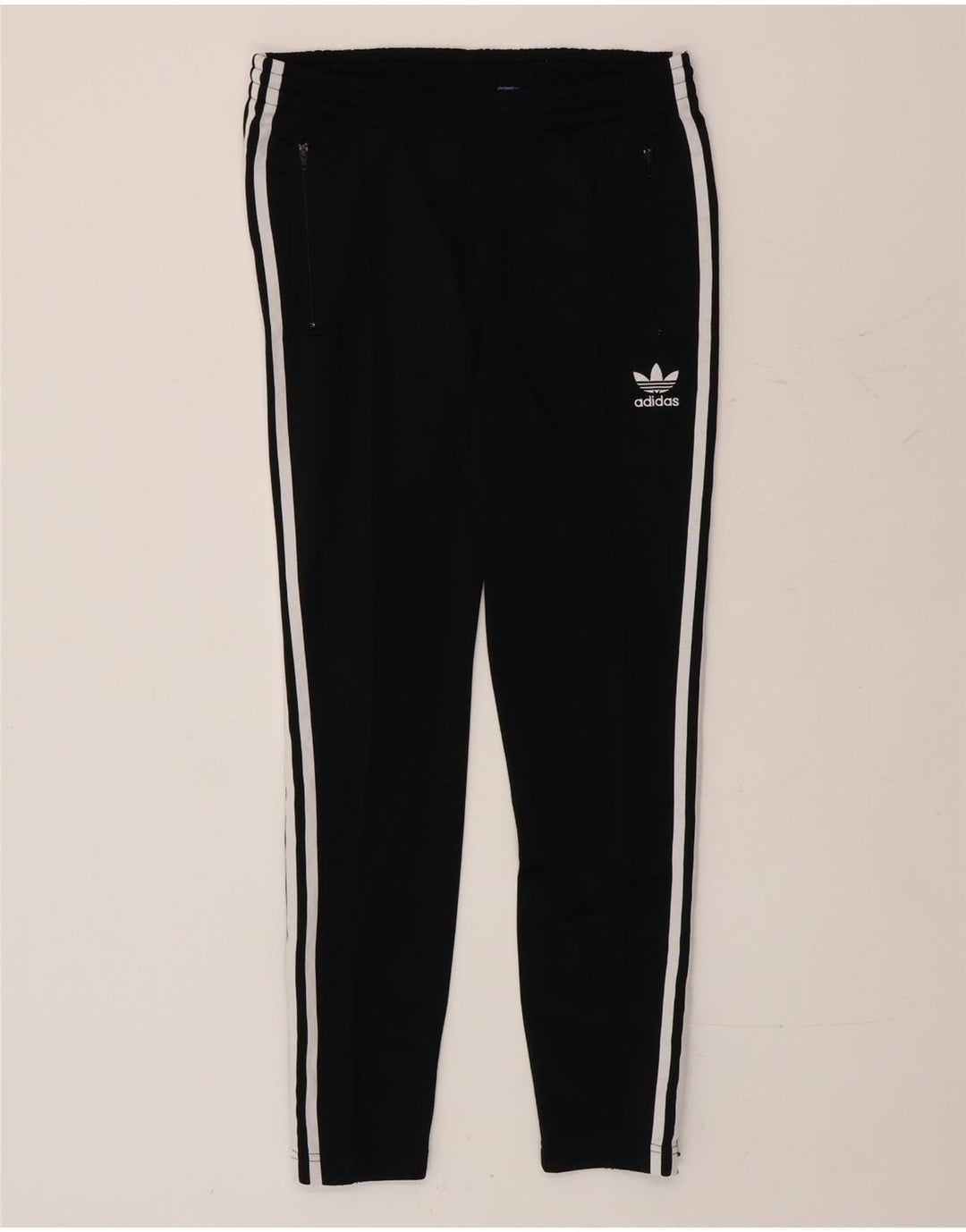 Pantaloni da tuta da donna ADIDAS UK 10 piccoli poliestere nero