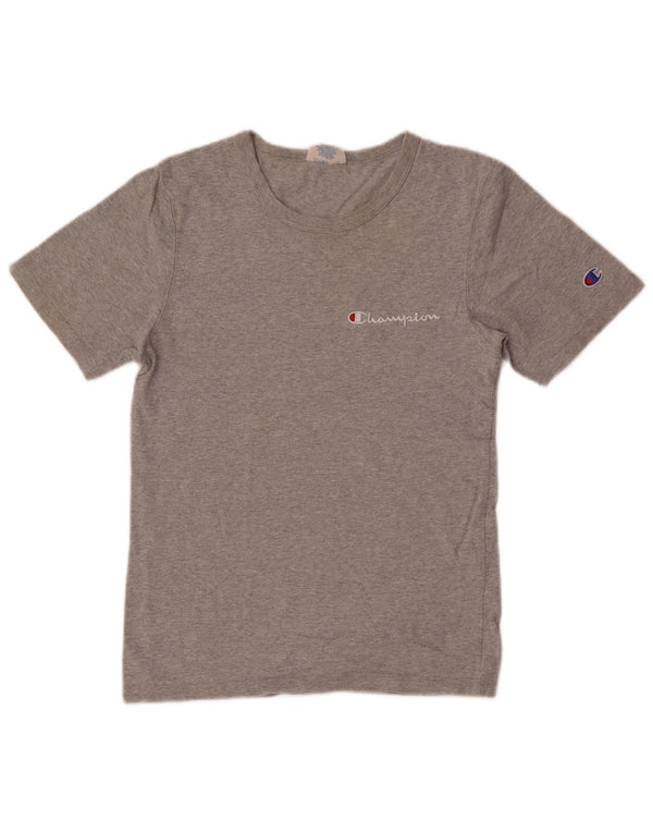 T-shirt Champion da donna Heritage UK 6 XS in cotone grigio