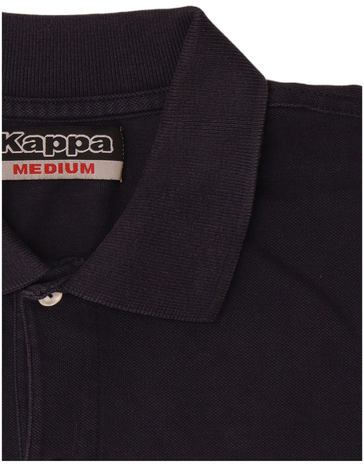 Polo Kappa Uomo Media Cotone Blu Navy
