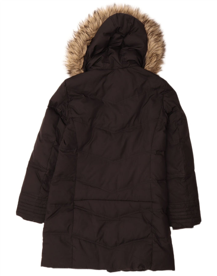 Cappotto imbottito con cappuccio da donna Esprit UK 12 medio poliestere nero