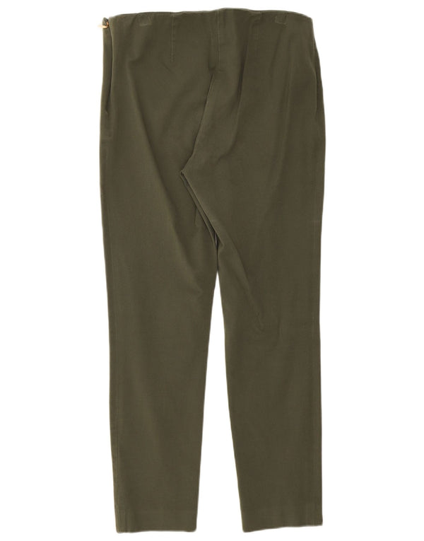 Pantaloni casual slim da donna Ralph Lauren US 8 Medium W30 L26 Viscosa verde