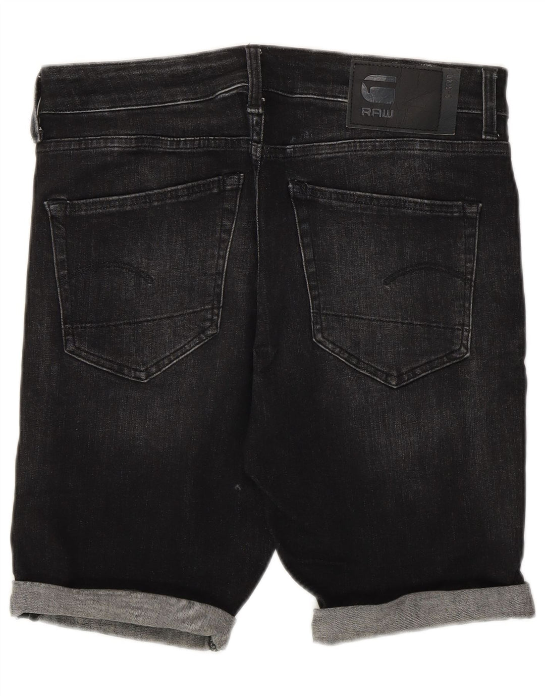 Pantaloncini di jeans da uomo G-Star W31 cotone nero medio
