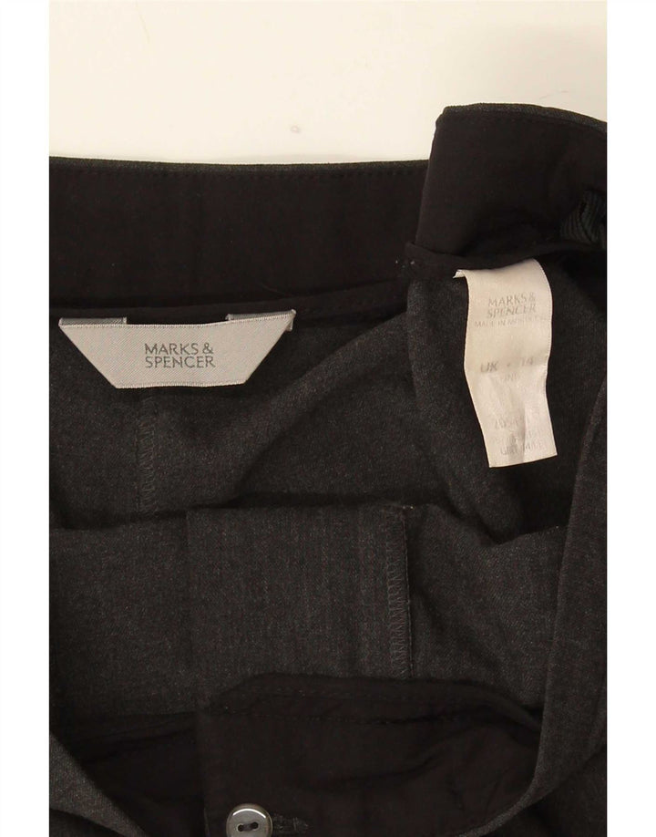 Pantaloni casual Bootcut da donna Marks & Spencer UK 14 Large W32 L33 Grigio