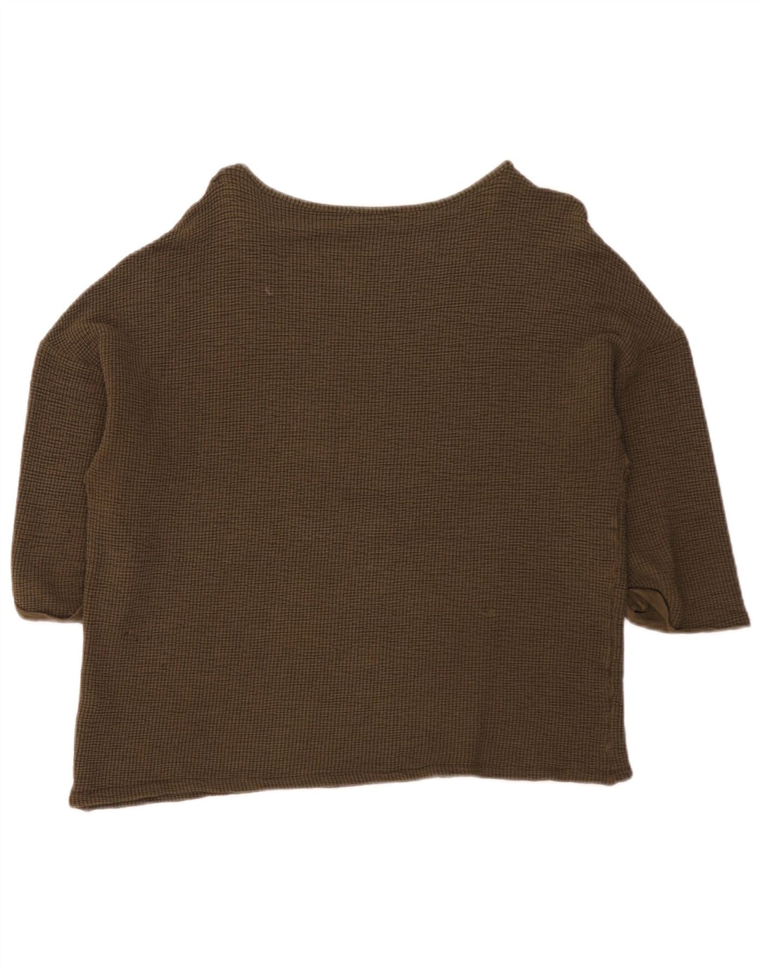 Top Zara da donna oversize con maniche a 3/4 UK 14 viscosa kaki media