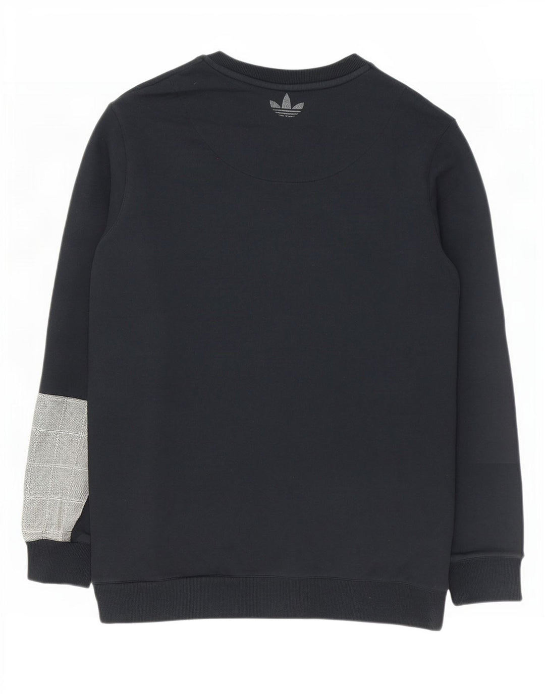 Felpa grafica da uomo Adidas Felpa grande in cotone color block nero