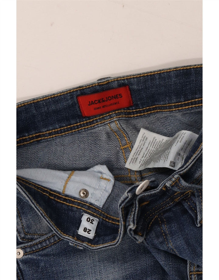 Jeans slim invecchiati da uomo Jack & Jones W28 L30 cotone blu