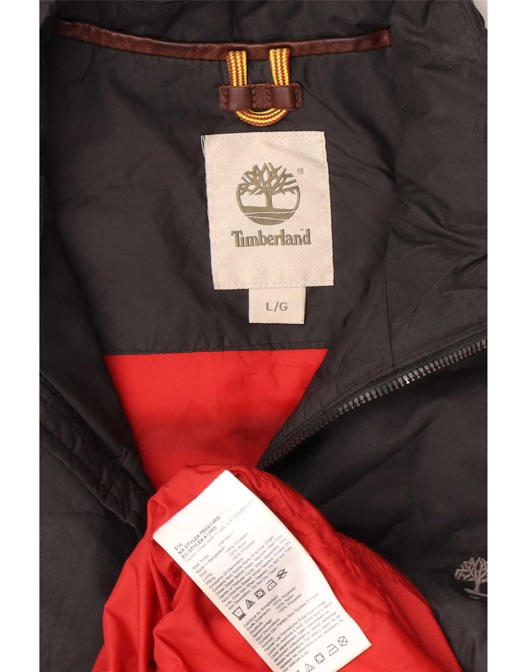 Gilet imbottito da uomo Timberland UK 40 grande poliestere nero