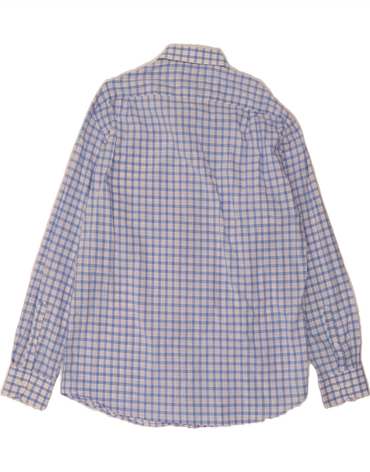 HUGO BOSS Mens Shirt Size 44 17 1/2 XL Blue Check Vintage Hugo Boss and Second-Hand Hugo Boss from Messina Hembry 