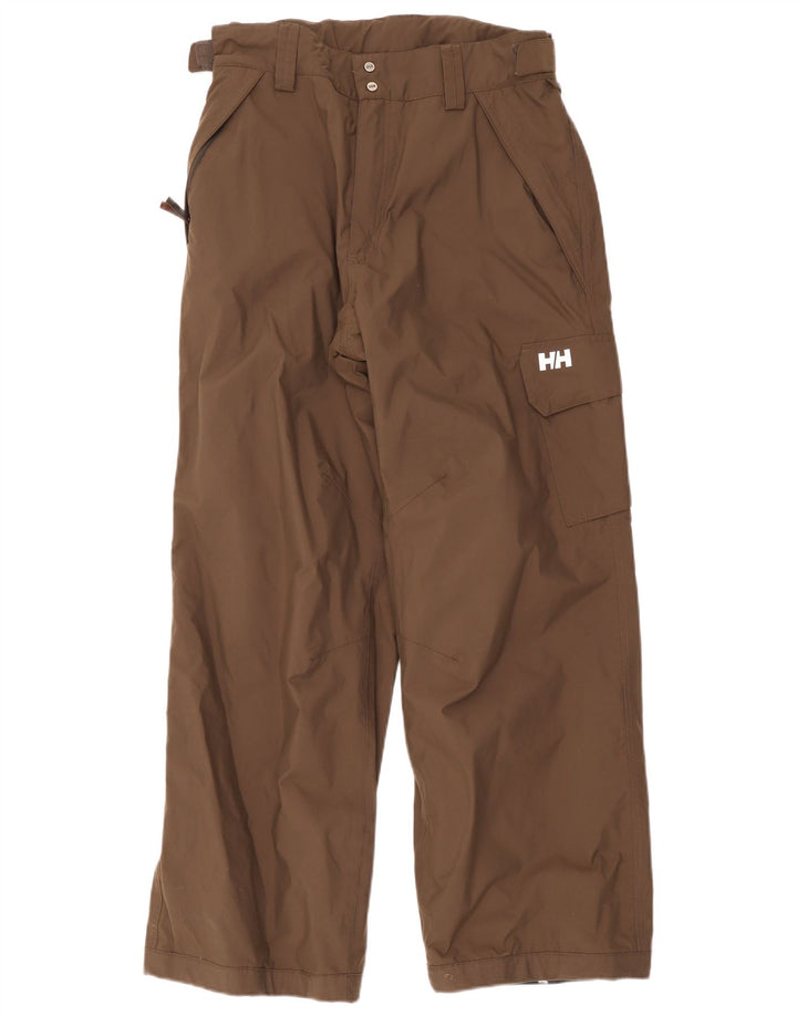 Pantaloni cargo dritti da uomo Helly Hansen Large W34 L32 poliestere marrone
