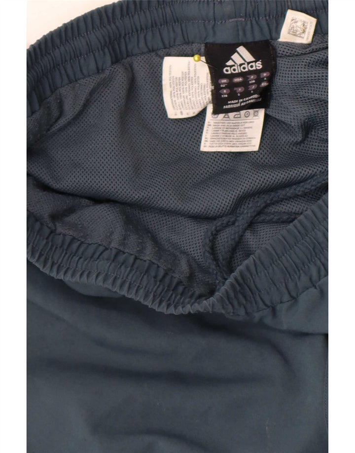 Pantaloni da tuta da uomo Adidas in poliestere blu medio