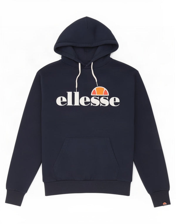 Maglione con cappuccio grafico da uomo Ellesse piccolo in cotone blu navy