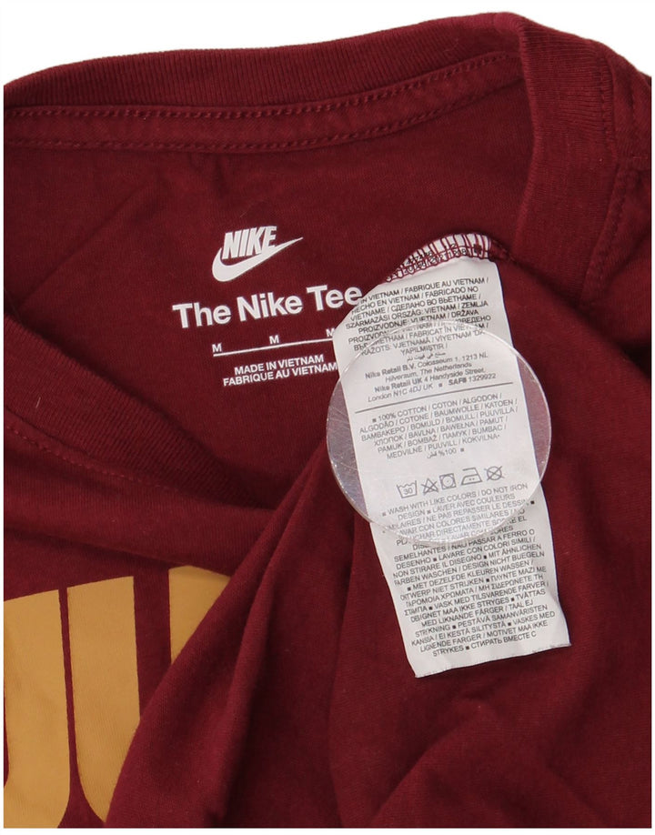 T-shirt grafica da uomo NIKE Top in cotone bordeaux medio
